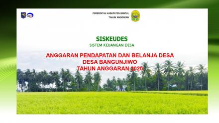 Informasi APBDesa Desa Bangunjiwo TA 2020